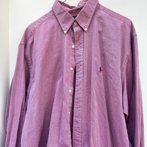 Ralph Lauren ‘Yarmouth’ button down dress shirt, 17” / 34” or 35”.  EUC!